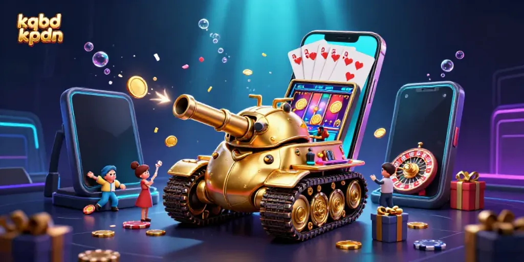 Experience the thrill of kqbd kpdn with a vibrant 3D casino scene featuring dynamic gameplay elements.