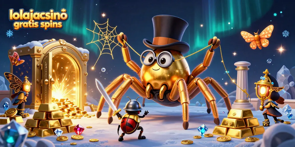 Experience the excitement at lolajack casino gratis spins with golden treasures and vibrant characters in a casino-themed adventure.